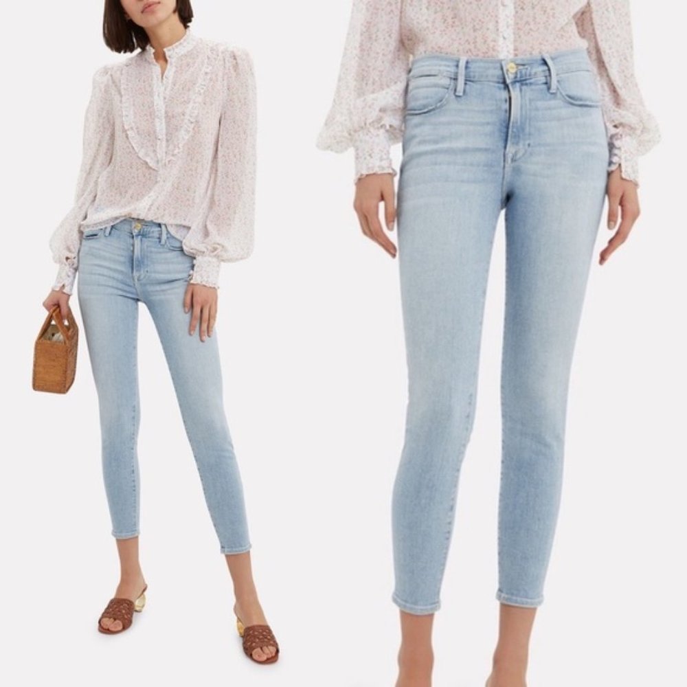 Like New! Frame Superstar Le High Skinny Crop